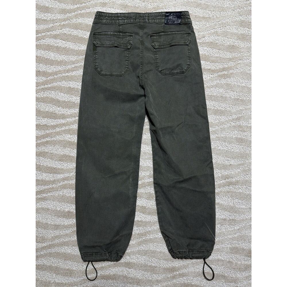 Paige Jeans Reed Army Green Jogger Pants Womens Size 26 - Picture 2 of 9